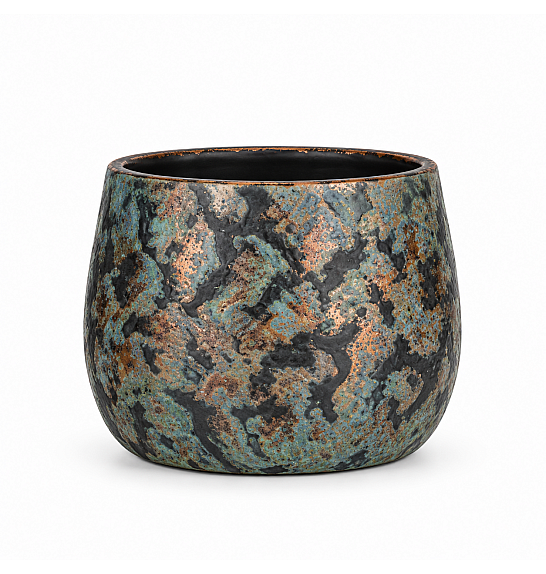 Okrasni lonec Clemente copper Ø16,5 h.13 cm