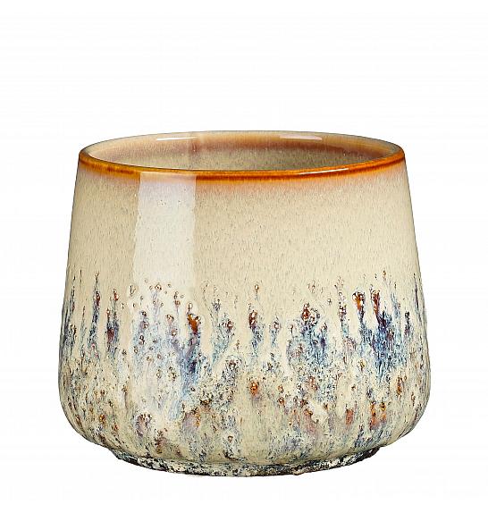 Okrasni lonec Mylo beige Ø16 h.13 cm