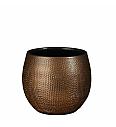 Okrasni lonec Porto bronze metallic 