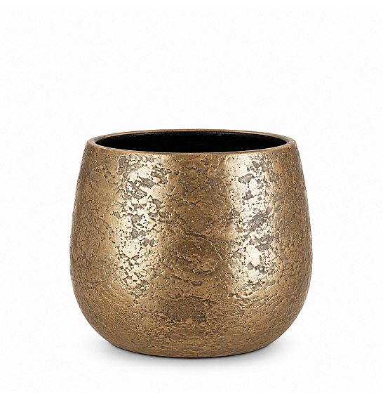 Okrasni lonec Clemente gold Ø25,5 h.20 cm