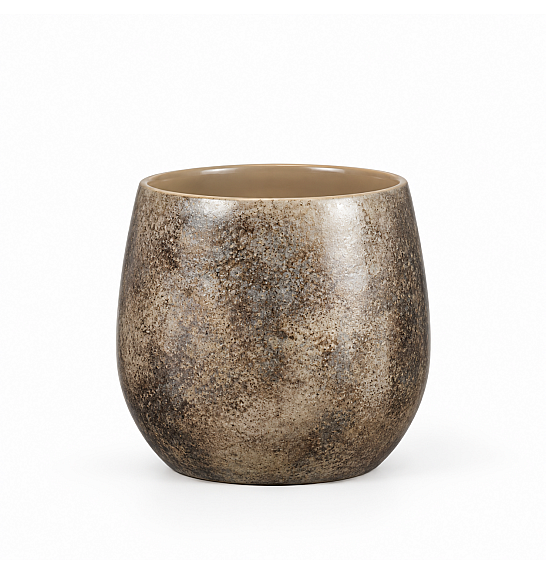 Okrasni lonec Oliver brown Ø24 h.22 cm