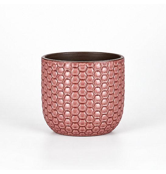 Okrasni lonec Daan l. pink Ø17 h.16 cm
