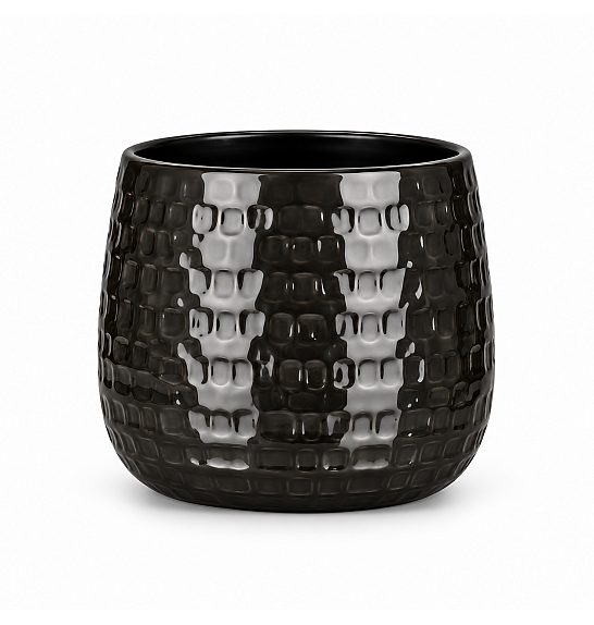 Okrasni lonec Floyd black Ø24 h.21 cm