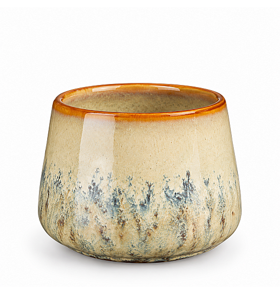 Okrasni lonec Mylo beige Ø12 h.9 cm