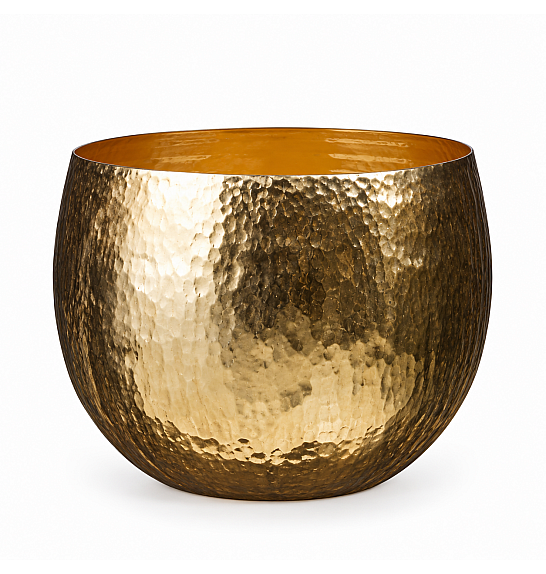 Okrasni lonec Marcena gold Ø21 h.18,5 cm
