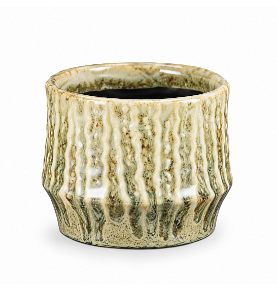 Okrasni lonec Lanny beige Ø11 h.8,5 cm