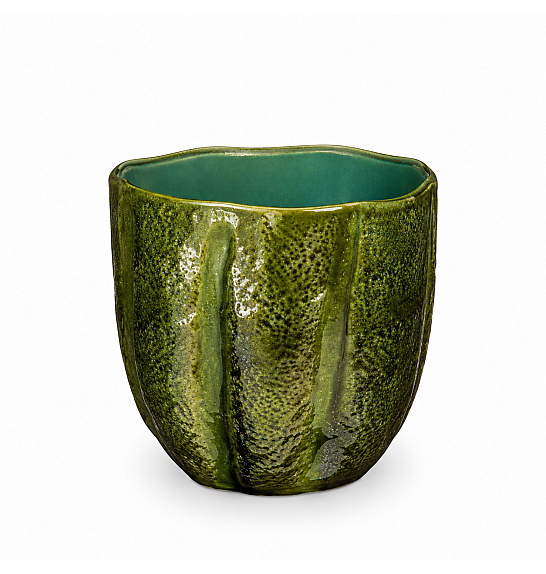 Okrasni lonec Afredo d. green Ø19 h.17 cm