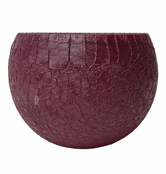 Okrasni lonec luna sphere aubergine lizard 057-496-20-T