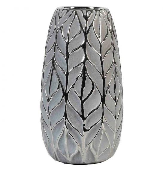 Okrasna vaza Azalea Silver D13,5 H25